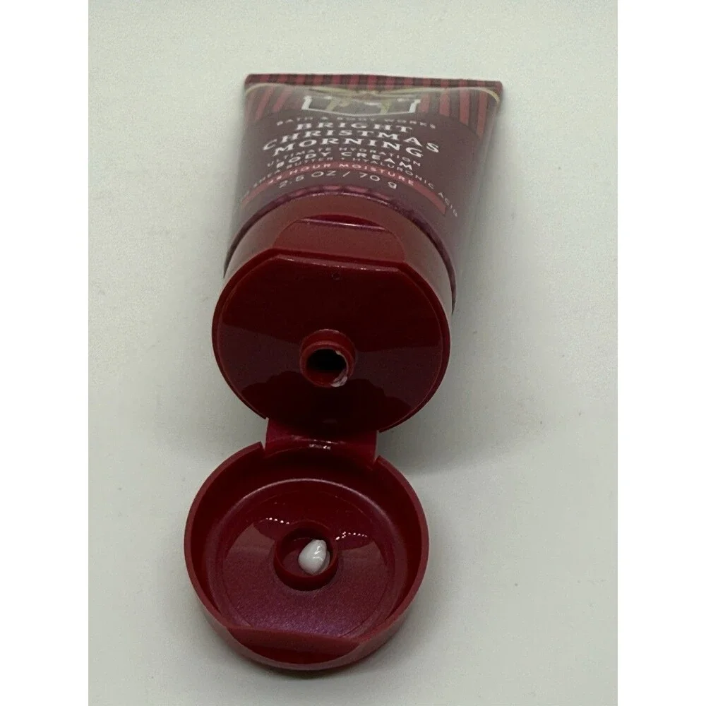 Bath and Body Works TRAVEL BRIGHT CHRISTMAS MORNING MIST, BODY CREAM SET 2.5ozEa